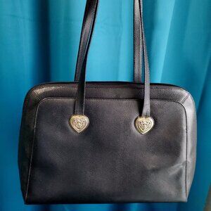 Coldwater Creek Laptop/Tablet briefcase  Faux Alligator w/ Gold & Silver